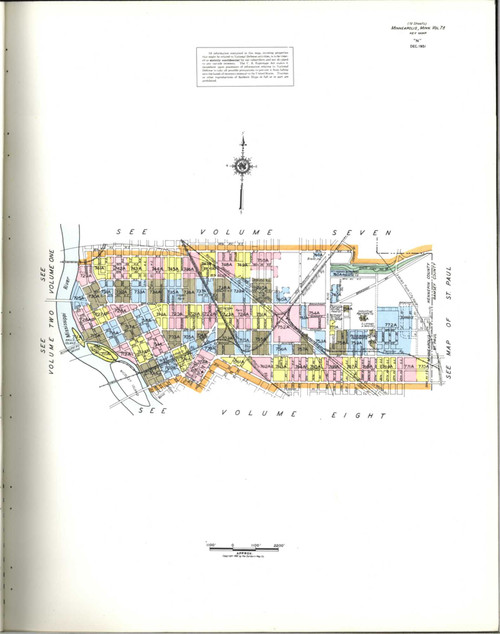 Minneapolis Minnesota 1952 V7A - Fire Insurance Index - Old Map Reprint