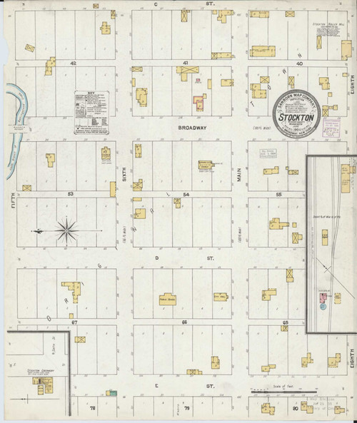 Stockton Minnesota 1904 - Fire Insurance Index - Old Map Reprint