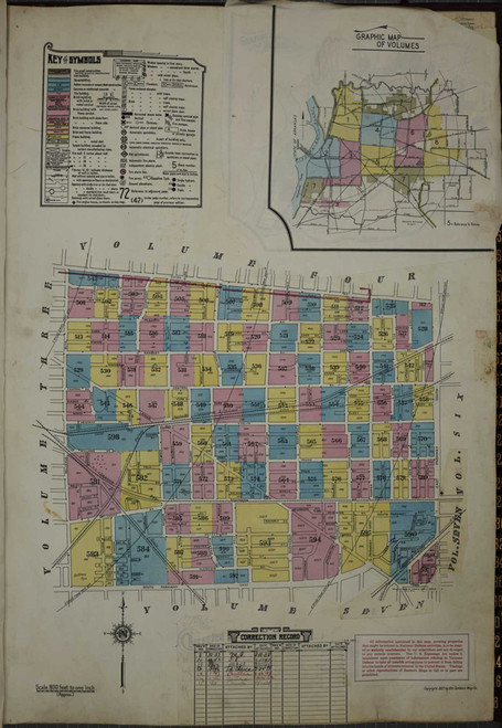 Memphis Tennessee 1951 V5 - Fire Insurance Index - Old Map Reprint