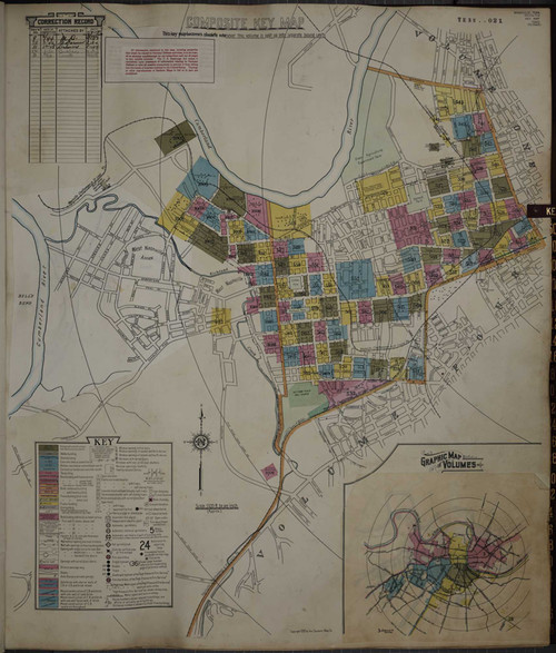 Nashville Tennessee 1951 V5 - Fire Insurance Index - Old Map Reprint