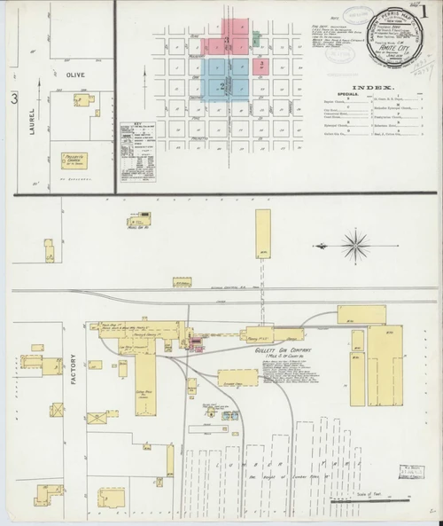 Amite Louisiana 1898 - Fire Insurance Index - Old Map Reprint