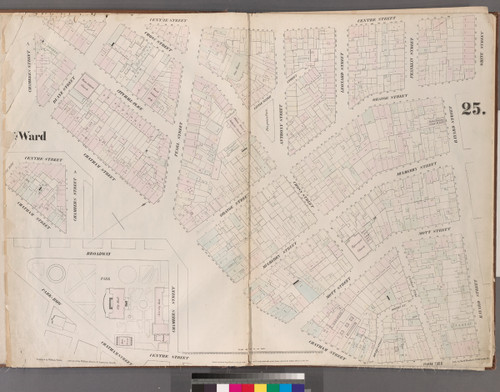 New York City, NY Fire Insurance 1853 Sheet 25 V3 - Old Map Reprint - New York