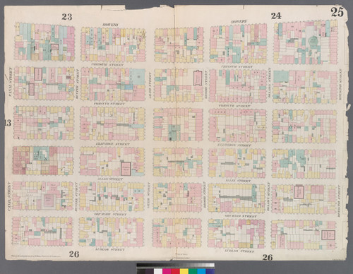 New York City, NY Fire Insurance 1857 Sheet 25 V2 - Old Map Reprint - New York