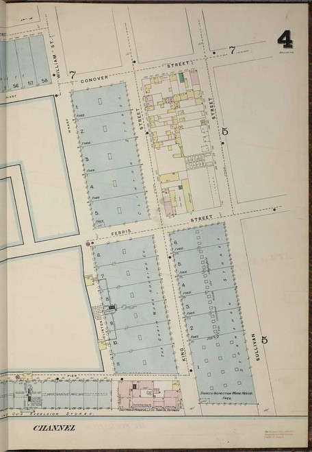 Brooklyn, NY Fire Insurance 1886 Sheet 4-R V1 - Old Map Reprint - New York