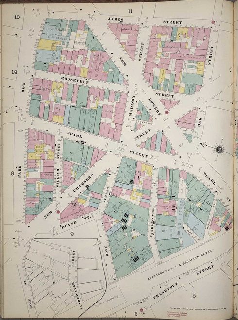 Manhattan, NY Fire Insurance 1894 Sheet 10 L V1 - Old Map Reprint - New York