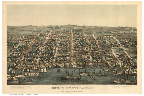 Alexandria, Virginia 1863 Bird's Eye View