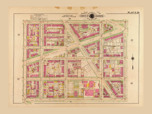 Plate 29, Carry Ice Cream Co. - Washington DC 1921 Atlas Old Map Reprint - Baist Vol.2