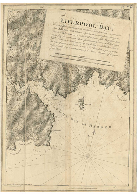Liverpool Bay 1777 - Des Barres V1-16 Reprint - USA Regional