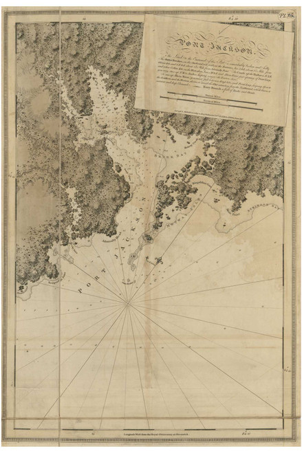 Port Jackson 1779 - Des Barres V1-17 Reprint - USA Regional