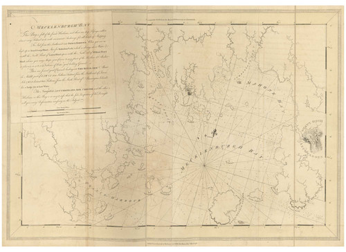 Mecklenburg Bay 1776 - Des Barres V1-19 Reprint - USA Regional