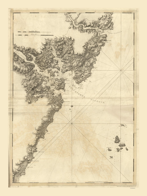 Portsmouth & Piscataqua River 1779 - Des Barres V3-11 Reprint - USA Regional