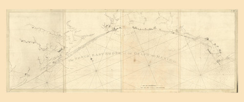 Gulf of Mexico - Northeast Shore 1780 - Des Barres V3-35 Reprint - USA Regional