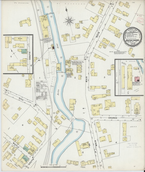 Barton Landing, VT Fire Insurance 1895 Sheet 1 - Old Town Map Reprint