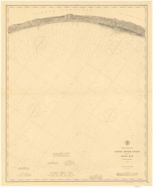 Little River Inlet 1888 80000 AT Chart 151