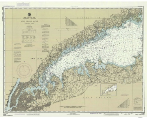 Long Island Sound - Western Part 1990 80000 AT Chart 1213
