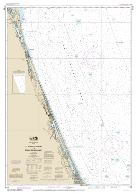 St. Augustine Light to Ponce de Leon Inlet 2014 80000 AT Chart 11486 (1244)