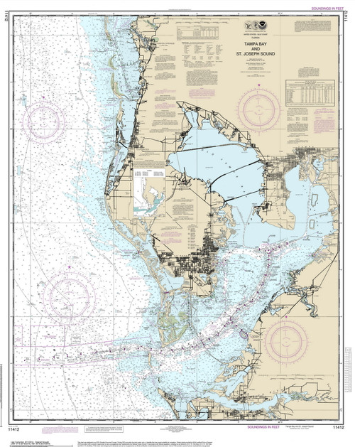 Tampa Bay and St. Joseph Sound 2014 80000 AT Chart 11412 (1257)