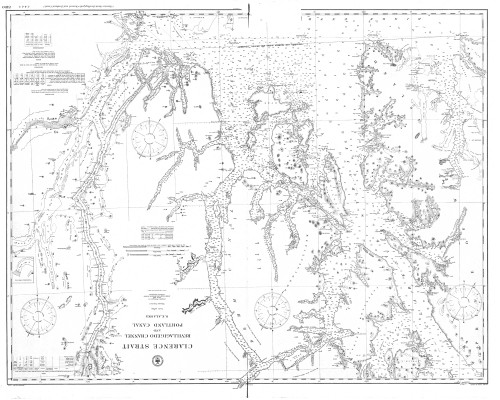 Revillagigedo Channel and Portland Canal 1906 Nautical Chart 200,000 Scale  Alaska Chart 8100