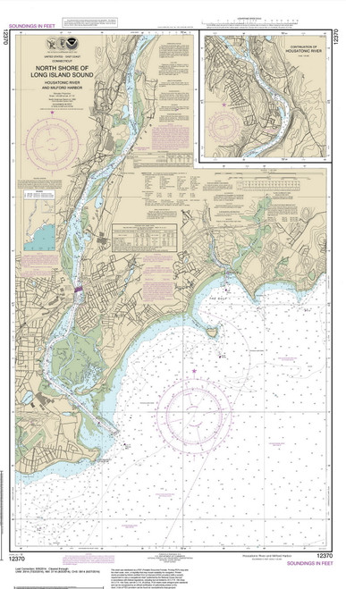 Milford to Stratford 2014 - Old Map Nautical Chart AC Harbors 12370 - Connecticut