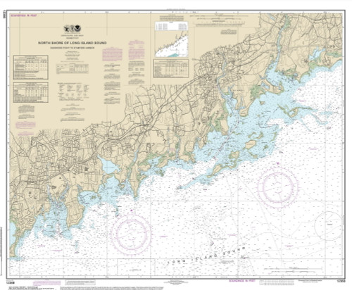 Sherwood Point to Stamford Harbor 2014 - Old Map Nautical Chart AC Harbors 12368 - Connecticut