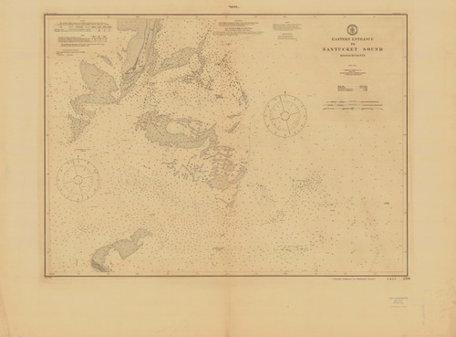 Eastern Entrance to Nantucket Sound 1913 Old Map Nautical Chart AC Harbors 2 250 - Massachusetts