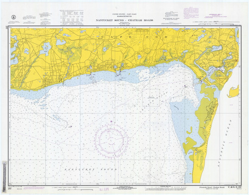 Nantucket Sound - Chatham Roads 1970 Old Map Nautical Chart AC Harbors 2 257 - Massachusetts
