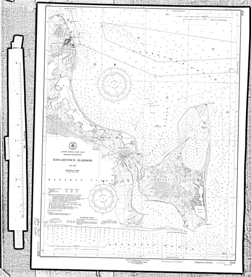 Edgartown Harbor 1954 Old Map Nautical Chart AC Harbors 2 346 - Massachusetts