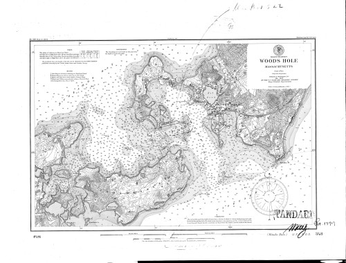 Woods Hole 1899 Old Map Nautical Chart AC Harbors 2 348 - Massachusetts