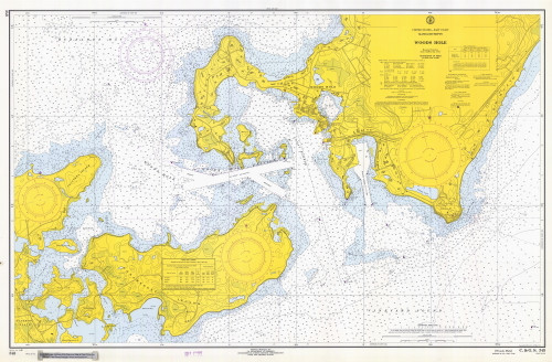 Woods Hole 1969 Old Map Nautical Chart AC Harbors 2 348 - Massachusetts