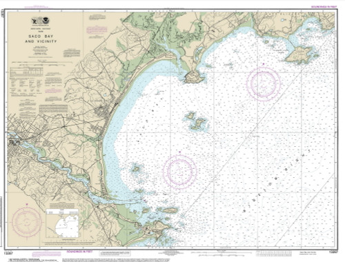 Saco Bay 2014 - Old Map Nautical Chart AC Harbors 1 231 - Maine