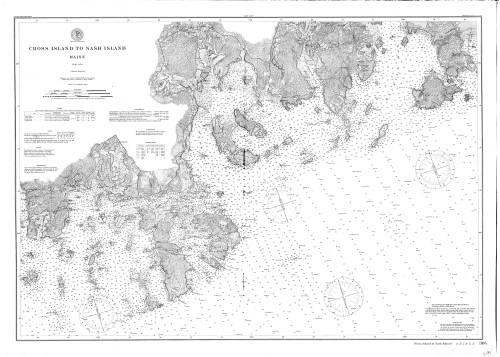 Blue Hill Bay and Eggemoggin Reach 1890 - Old Map Nautical Chart AC Harbors 4 308 - Maine