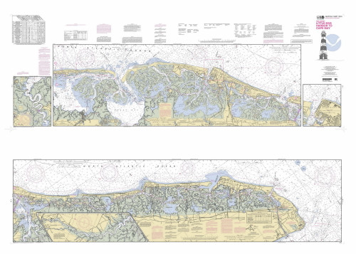 Little Egg Harbor to Cape May 2012 - Old Map Nautical Chart AC Harbors 12316 - New Jersey
