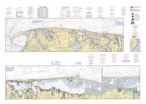 Sandy Hook to Little Egg Habror 2012 - Old Map Nautical Chart AC Harbors 12324 - New Jersey