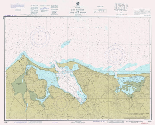 Port Jefferson 1984 - Old Map Nautical Chart AC Harbors 12362 - New York