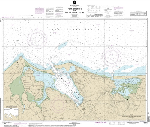 Port Jefferson 2014 - Old Map Nautical Chart AC Harbors 12362 - New York