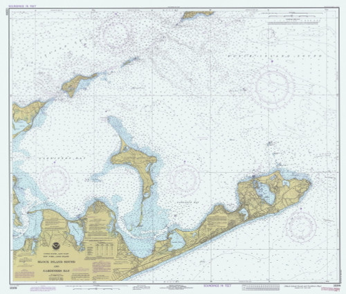 Block Island Sound and Gardiners Bay 1979 - Old Map Nautical Chart AC Harbors 13209 - New York