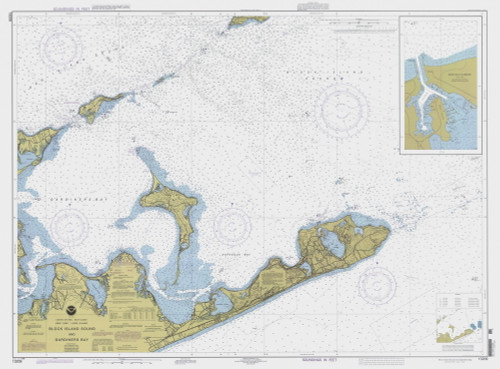 Block Island Sound and Gardiners Bay 1999 - Old Map Nautical Chart AC Harbors 13209 - New York