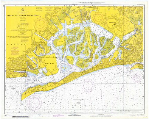 Jamaica Bay and Rockaway Inlet 1970 - Old Map Nautical Chart AC Harbors 542 - New York