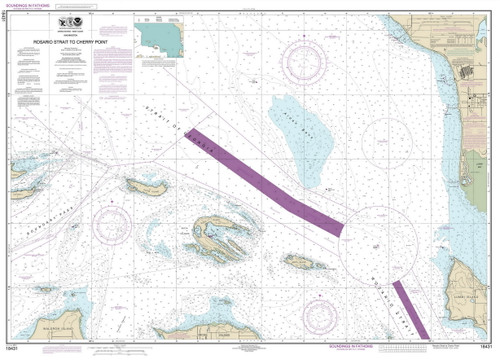 Rosario Strait to Cherry Point 2014 - Old Map Nautical Chart PC Harbors 18431 - Washington