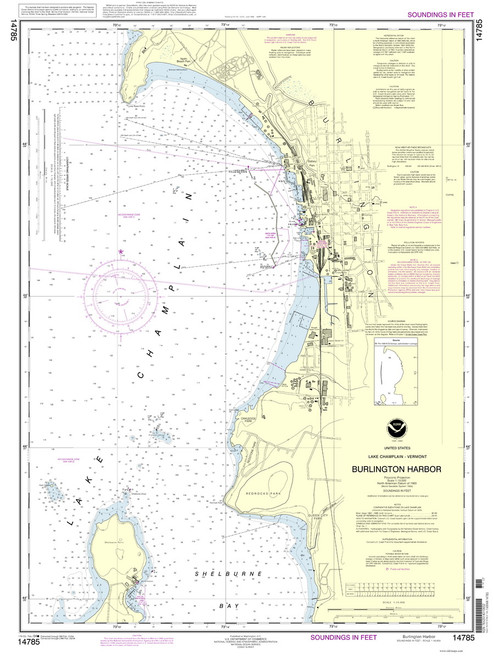 Burlington Harbor - 2013 Nautical Chart