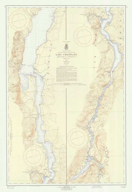 Lake Champlain, Sheet 4 - 1959 Nautical Chart
