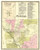 Pownal Town and Pownal Centre Village, Vermont 1869 Old Town Map Reprint - Bennington Co.