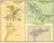 Strafford, South Strafford, and Tunbridge Center Villages, Vermont 1877 Old Town Map Reprint - Orange Co.