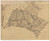 Albemarle County Virginia ca 1860 - Old Map Reprint