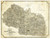 Buckingham & Appomattox County Virginia 1863 - Old Map Reprint
