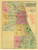 Chicago Area 1887 Blanchard - Old Map Reprint -  Illinois Cities