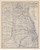 Chicago Area 1897 Blanchard - Bicycle - Old Map Reprint -  Illinois Cities