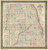 Cook and Dupage County, Illinois 1851 - Old Map Reprint