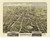 New Britain, Connecticut 1875 Bird's Eye View - Old Map Reprint