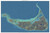 Aerial Photo View of Nantucket 2001 - Massachusetts Custom Composite Map Reprint